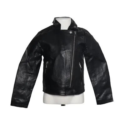 Biker jacket (Black) from F&F Kids Polyester, Polyurethane, Viscose