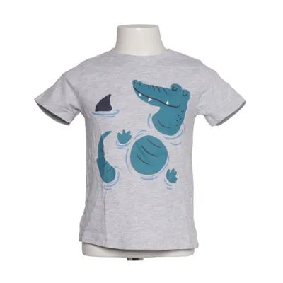 T-shirt (Gray, Blue) from Pocopiano Organic cotton, Viscose
