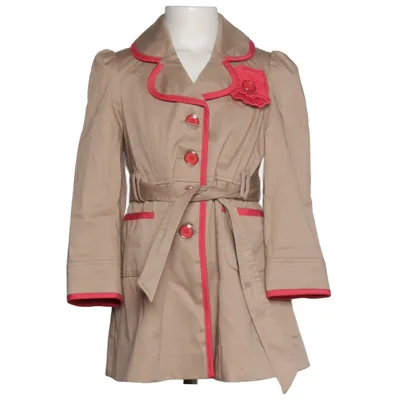 Trenchcoat (Beige, Pink) fra Young Dimension Bomuld, Elastan, Polyester