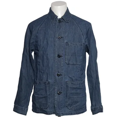 Jeansjacka (Blå) från Uniqlo Bomull, Linne, Polyester