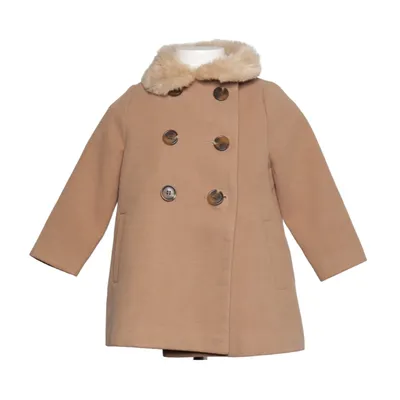 Coat (Beige) from F&F Kids Elastane, Polyester, Viscose