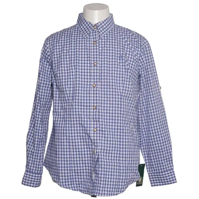 Shirt (Blauw, Wit) van Os Trachten Katoen, Polyester