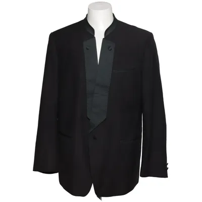 Veste de smoking (Noir, Vert) de Julius Lang Viscose, Laine