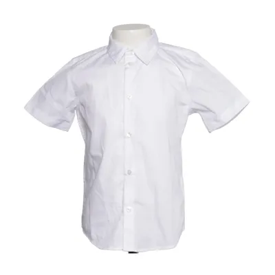 Short sleeve shirt (White) from H&M Cotton, Polyester