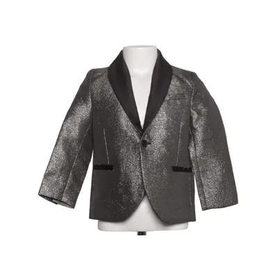 Blazer (Gray, Black, Gold) from H&M Cotton, Metallic fiber, Polyester