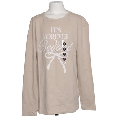 Långärmad t-shirt (Beige) från Page One Young Bomull