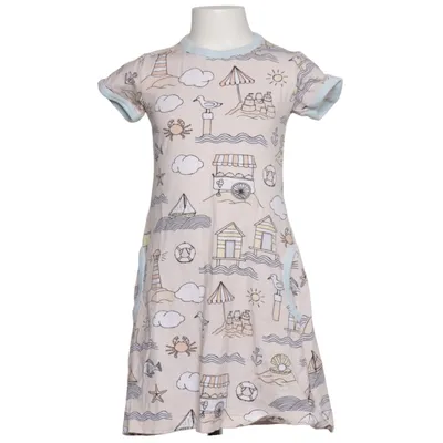 Dress (Beige, Multicolored) from Meyadey Cotton, Elastane