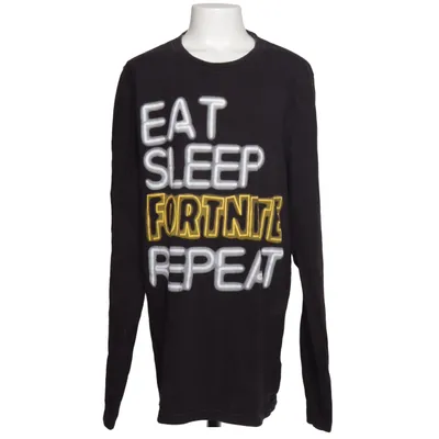 T-shirt à manches longues (Noir, Jaune) de Fortnite Coton