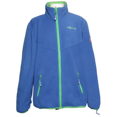 Fleecejacka (Blå, Grön) från Trollkids Polyester