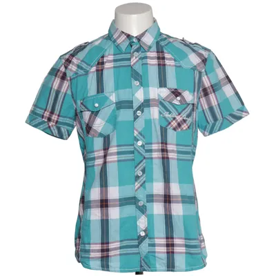 Chemise à manches courtes (Bleu, Blanc, Multicolore) de Sublevel Coton