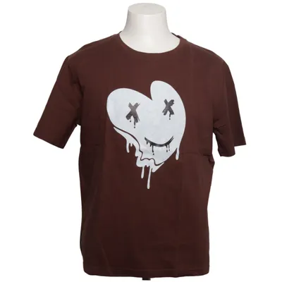T-shirt (Brown) from Romwe Cotton
