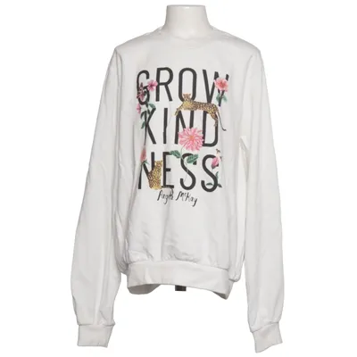 Sweatshirt (Weiß) von H&M x Angela McKay Baumwolle, Polyester, Elasthan