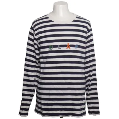 Långärmad t-shirt (Blå, Vit) från ØLÅF Bomull