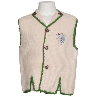 Vest (Beige, Grøn) fra Alpin Akryl, Merinould