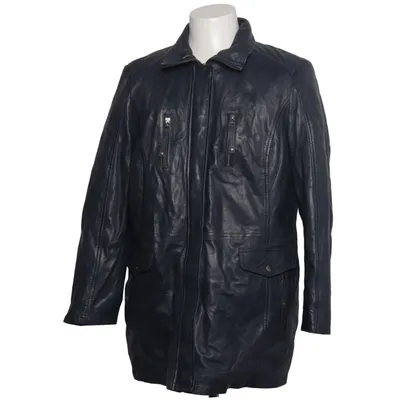 Läderkappa (Blå) från Mainpol Skinn, Polyester