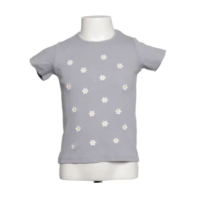 T-shirt (Grå, Vit) från Zara Bomull, Elastan