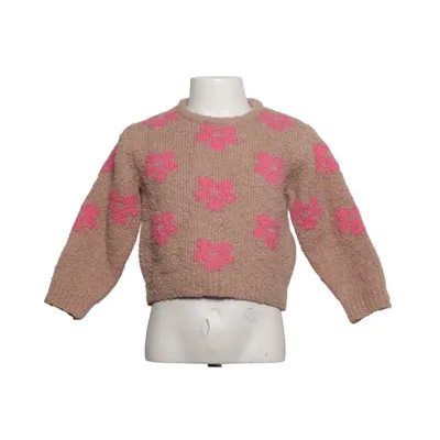 Pull-over (Marron, Rose) de Zara Acrylique, Élasthane, Polyester