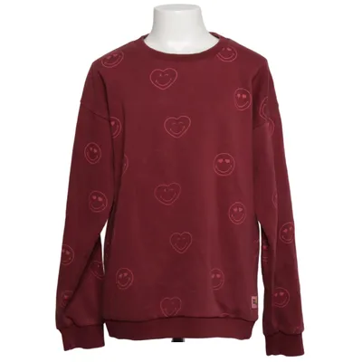 Collegetröja (Röd) från Smiley World Bomull, Återvunnen polyester