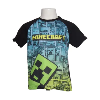 T-shirt (Noir, Bleu, Vert, Multicolore) de Mojang Coton, Polyester