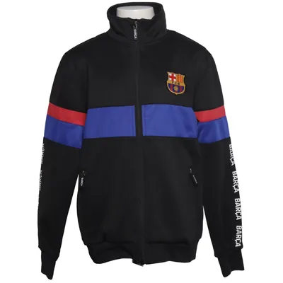 Träningsjacka (Svart, Blå, Röd) från FC Barcelona Elastan, Polyester