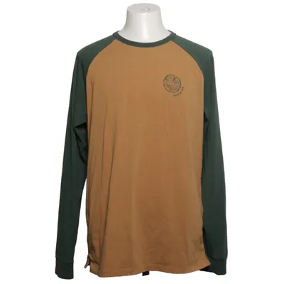 Baseball T-shirt (Green, Brown) from Simons Elastane, Organic cotton, Recycled polyester