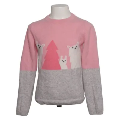 Strickpullover (Pink, Grau, Weiß) von Jacadi Kaschmir, Wolle