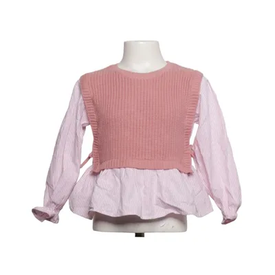 Sweater (Pink, White) from Zara Cotton