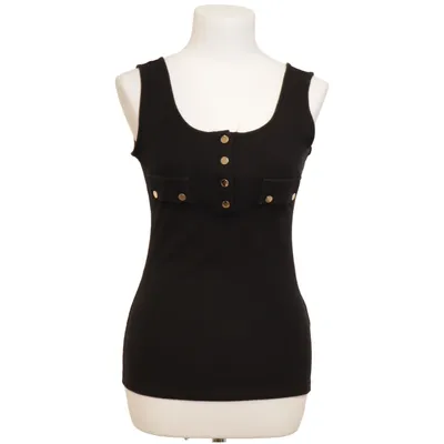 Linne (Svart) från Unika Paris Bomull, Elastan