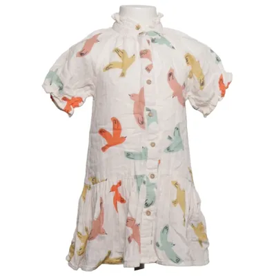 Dress (White, Multicolored) from Monoprix Kids Cotton