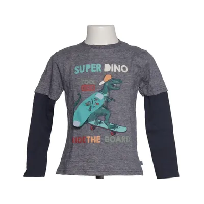 Lange mouwen shirt (Blauw, Grijs) van Stop Go Katoen