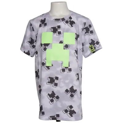 T-shirt (Grijs, Zwart, Groen) van Minecraft
