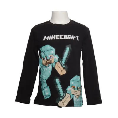 T-shirt à manches longues (Noir) de Minecraft
