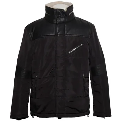 Veste en peau de mouton retournée (Noir) de Be Edgy Polyester
