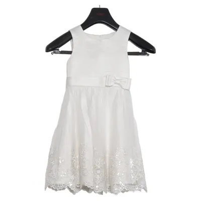 Brudnäbbsklänning (Vit, Silverfärgad) från Happy Girls Polyester