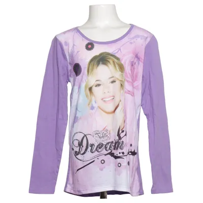 Långärmad t-shirt (Lila, Flerfärgad) från Disney Violetta Bomull, Polyester