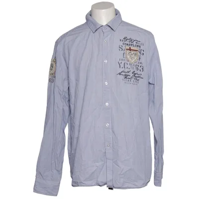 Shirt (Blue, White) from Camp David Cotton
