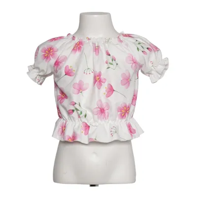 Chemisier Dirndl (Blanc, Rose)