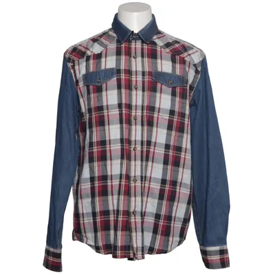 Chemise en flanelle (Bleu, Rouge, Blanc) de Pioneer Coton
