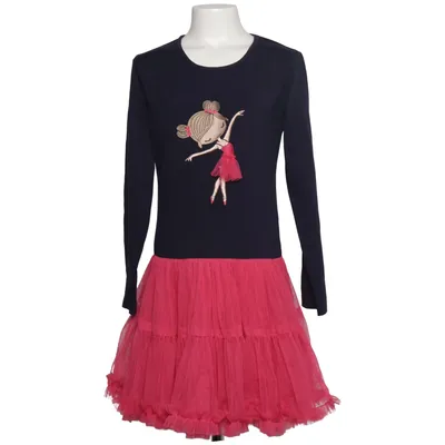 Kjole (Blå, Pink) fra Happy Girls by Eisend Bomuld, Elastan, Polyester