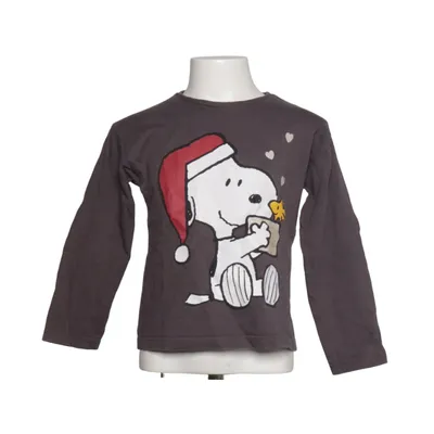 Långärmad t-shirt (Grå) från Zara x Peanuts Bomull, Elastan