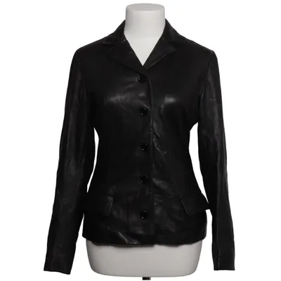 Blazer en cuir (Noir) de Dolce & Gabbana Cuir