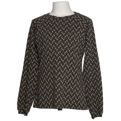 Blouse (Black, Beige) from A Punto. Elastane, Polyester, Viscose
