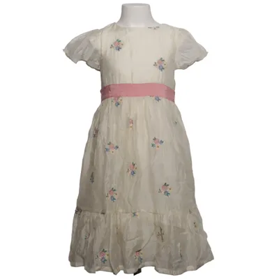 Blumenkinderkleid (Beige, Pink, Mehrfarbig) von Mini Boden Baumwolle, Polyamid, Tencel