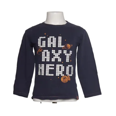 Langærmet t-shirt (Blå) fra STC Bomuld