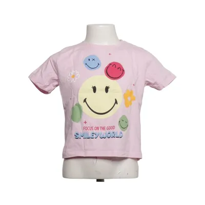 T-shirt (Rosa, Flerfärgad) från Smiley World Bomull