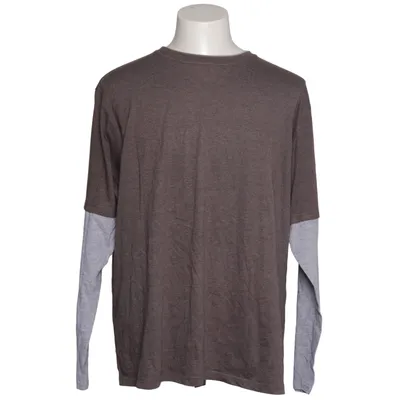 Langærmet t-shirt (Grå, Brun) fra Identic Bomuld, Polyester