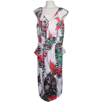 Dress (White, Multicolored) from Xoxo Elastane, Polyester