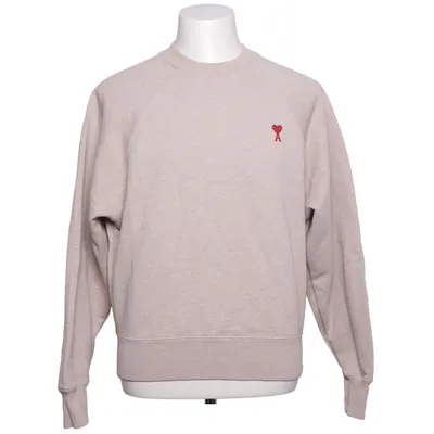 Collegetröja (Beige) från AMI Elastan, Ekologisk bomull