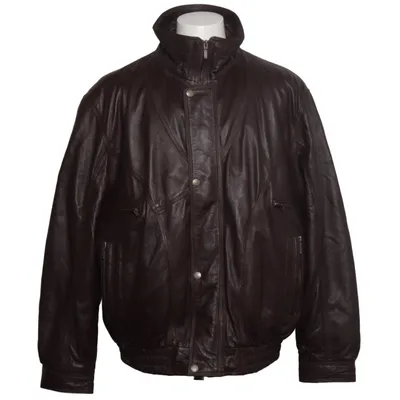 Läderjacka (Brun) från Maddox Skinn, Polyester
