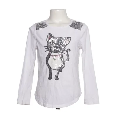 Langærmet t-shirt (Hvid) fra Justice Bomuld, Polyester